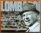 Vince Lombardi Successful People Tin Metal Sign NFL Football Greenbay Packers