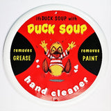 Duck Soup Hand Cleaner Tin Metal Sign Classic Man Cave Garage Vintage Style