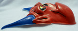 Vintage Red Devil Halloween Mask Mighty Max Warmonger 1994 Creepy Demon Costume