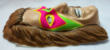 Vintage Ultimate Warrior Halloween Mask WWF Wresting Costume Collectible 1991