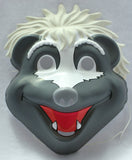 Vintage Stinky Halloween Mask Jim Henson Animal Show Jake Polar Bear Skunk Collectible