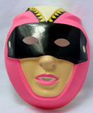 Vintage Pink VR Troopers Halloween Mask Collectible Costume Rubies Girls Futuristic