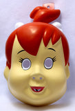 Vintage Pebbles Flintstone Halloween Mask Adult The Flintstones Collectible Costume