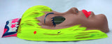 Vintage Princess Halloween Mask Collectible 1984 Queen Crown Tiara Neon Costume