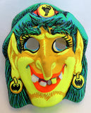Vintage Gypsy Witch Halloween Mask Star Band Collectible Costume 1969 Rare