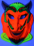 Vintage Devil Halloween Mask Collectible 1960s Zest Bar Demon Costume Red