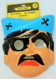 Vintage Pirate Halloween Mask 1960s 1967 Medica Safety Glow Collectible Costume