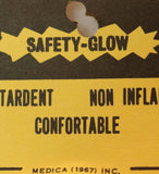 Vintage Blue Phantom Vampire Halloween Mask Masked Hero 1960s 1967 Medica Safety Glow