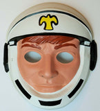Vintage Astronaut Halloween Mask Creepy Space Suit NASA 1980s 80s Collectible Costume