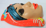 Vintage Gypsy Halloween Mask Zest Costume Collectible 1960s 60s Black Light Reactive Y090