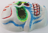 Vintage Sugar Skull Halloween Mask Zest Collectible 1960s 60s Skeleton Day Dead Black Light Reactive Costume