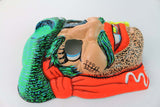 Vintage Pirate Halloween Mask Zest Collectible Rare 1960s 60s Black Light Reactive