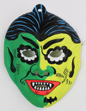 Vintage Vampire Halloween Mask Collectible Rare Vampiro Monster Costume Dracula Green