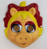 Vintage Miss Piggy Halloween Mask The Muppets Ben Cooper Henson Kermit Collectible Costume