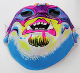 Vintage Vampire Halloween Mask Collectible Costume Horror Monster Vampiro Bat Dracula Purple Pink