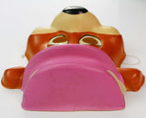 Vintage Yogi Bear Halloween Mask Collectible Hanna Barbera Huckleberry Hound Show Costume