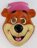Vintage Yogi Bear Halloween Mask Collectible Hanna Barbera Huckleberry Hound Show Costume