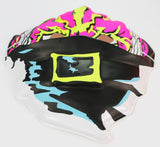 Vintage Wicked Witch Halloween Mask Collectible Pink Hat Creepy Oz Monster Costume