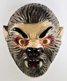 Vintage Werewolf Wolf Man Halloween Mask Collectible Costume Monster Scary Creepy