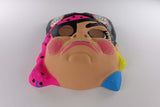 Vintage Girl Pirate Halloween Mask Female Neon Hot Pink Pirates Eye Patch Collectible Costume