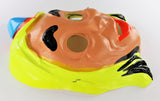 Vintage Blonde Witch Halloween Mask 1967 Safety Glow Safety-Glow Day Glo Collectible Costume