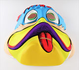 Vintage Clown Duck Halloween Mask Collectible Costume Yellow Red Blue Animal