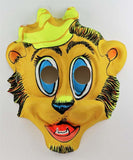 Vintage King Lion Halloween Mask Crown Collectible 1970s Costume Cartoon