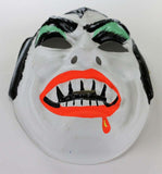 Vintage Dracula Halloween Mask Horror Monster Vampire Creepy Scary Costume Collectible