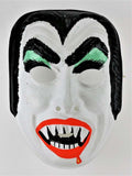 Vintage Dracula Halloween Mask Horror Monster Vampire Creepy Scary Costume Collectible