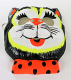 Vintage Cat with Bow Tie Halloween Mask Collectible 1960s Costume