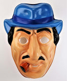 Vintage Dick Tracy Big Boy Halloween Mask Collectible 1980s Costume