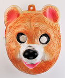 Vintage Bear Halloween Mask Collectible Costume Bayshore Ind. Teddy
