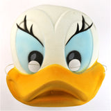 Vintage Felt Daisy Duck Halloween Mask Walt Disney Ben Cooper Collectible Costume