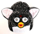 Vintage Black Furby Halloween Mask Collectible Costume 1990s Hasbro Tiger Electronics