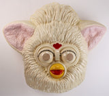 Vintage White Furby Halloween Mask Collectible Costume 1990s Hasbro Tiger Electronics