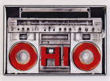 Ohio Boombox FRIDGE MAGNET OSU Columbus Cincinnati Cleveland Toledo Dayton Reds Radio Ohio State