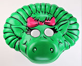 Vintage Baby Bop Halloween Mask Barney and Friends Dinosaur Collectible 1992 Costume