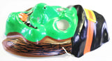 Vintage Wicked Green Witch Halloween Mask Collectible Costume Ben Cooper Style