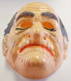 Vintage Old Man Halloween Mask Collectible 1980 Grandpa Costume Elderly Man Bald