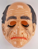 Vintage Old Man Halloween Mask Collectible 1980 Grandpa Costume Elderly Man Bald