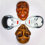 Vintage Universal Monsters Halloween Mask Set Bride Frankenstein Wolfman Dracula Mummy Collectible Costume