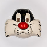 Vintage Sylvester Cat Halloween Mask Looney Tunes Cartoon Collectible Costume