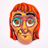 Vintage Old Hag Halloween Mask Collectible Witch 1960s 60s Collectible Costume