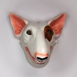 Vintage Spuds Mackenzie Budweiser Halloween Mask Bull Terrier Dog Beer Ad Left Eye Collectible Costume