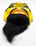 Vintage Wizard Halloween Mask 1970s 70s Collectible Costume Beard Mustache Chinese man