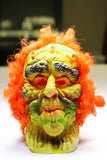 Vintage Fun World Green Monster Halloween Mask #9204 Zombie Witch Collectible Costume