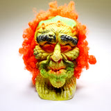 Vintage Fun World Green Monster Halloween Mask #9204 Zombie Witch Collectible Costume