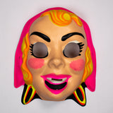 Vintage Gypsy Halloween Mask Collectible Costume Woman Witch Ghost Collegeville Ben Cooper Kusan