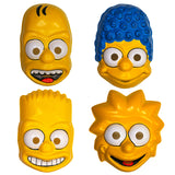 Vintage Ben Cooper The Simpsons Halloween Mask Set Bart Lisa Homer Marge 1989 Collectible Costume