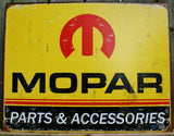 Vintage Mopar parts accessoriesTin metal Sign Car Man Cave Garage  Dodge